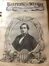1858 HARPER’S WEEKLY ORIGINAL COMPLETE NEWSPAPER ~ CYRUS W. FIELD picture
