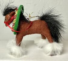 2011 Annalee Dolls Christmas Horse Wreath Clydesdale Ornament picture
