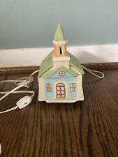 Lighted Ceramic Church Christmas Village Church picture