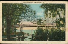 Lover's Retreat Lake Charles Louisiana LA Postcard 1918 picture