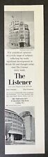 1964 The Listener and BBC Television Review London B&W Vintage Print Ad picture