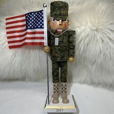 Threshold American Christmas Nutcracker Army Soldier  2017  Decor 13” picture