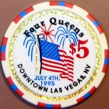 $5 Casino Chip. Four Queens, Las Vegas, NV. July 4, 1995W46. picture