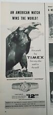 1955 Timex Marlin wristwatch watch American bald eagle add picture