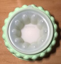 Vintage Tupperware / Gelatin Mold 3 Piece Green and Clear picture