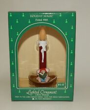 Vintage Hallmark Christmas Ornament Chris Mouse Lighted Candle 1st in Series MIB picture