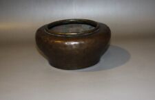 Real Rare Nice Tibet Tibetan 1700s Old Antique Buddhist Red Copper Offering Bowl picture