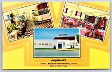 Denver Colorado~Pagliacci's Restaurant & Interior~1950s Postcard picture