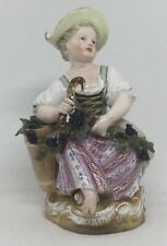 Meissen Porcelain figurine Girl with sickle and grape Acier F18 [AH1193] picture
