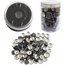 20Mm Black Flip Top Caps-100 Pcs Aluminum-Plastic Black Caps for Glass Vial picture