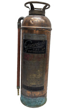 Vintage EMPTY Guardene 2-1/2 Gallon Copper & Brass Fire Extinguisher Type No. A picture