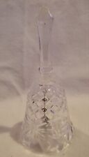 Vintage 1990s Cut Glass Crystal Dinner Bell 5.25 In picture