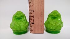 Vintage Ghostbusters Green Slime Columbia Pictures Green Salt & pepper shakers picture