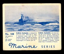 1940s SUBMARINE Card WORLD WIDE Gum MARINE GUM V403 HMS Catchalot GOUDEY picture