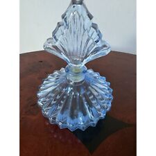 Vintage Blue Glass Perfume Bottle With Stopper picture