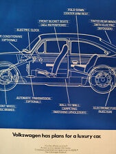 1969 Esquire Original Art Ad VW Advertisement VOLKSWAGON Plans a Luxury Car picture