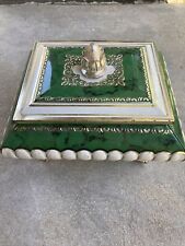 Beautiful Vintage Green Decorative Tin picture