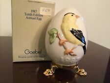 Goebel Annual Egg 1987 Bird Collection NEW/Boxed SHIPS FREE picture