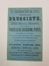 1886 Hartford Connecticut Advertisement Sisson Druggist McManus Dentist Bullocks picture