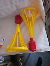 Vintage 1970s Tupperware Toy Pop A Lot Game Lot Of 2 Blasters Shooters No Balls  picture