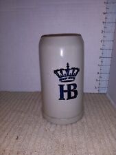 Large Mug HB Original King  Beer Stein HOFBRAUHAUS 1 Liter, 8