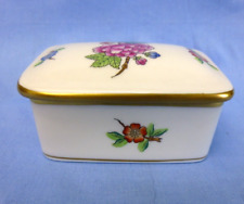 Herend Porcelain Trinket Box Hand Painted 3