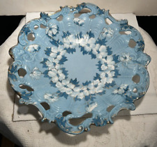 Royal Saxe Decorated Blue Plate Germany 1891-1900's Owned by Agnes DeMille Fine picture