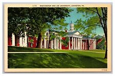 Lexington VA Virginia Washington and Lee University Linen Postcard picture