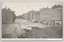 Rochester NY Early  1900s POostcard 1865 Flood Disaster E Main St picture