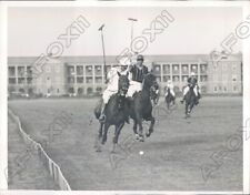 1932 Polo Essex Troop Team Gessford vs Gov Island Team Tom Robinson Press Photo picture