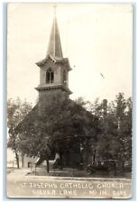 1937 St. Joseph's Catholic Church Silver Lake Minnesota MN RPPC Photo Postcard picture