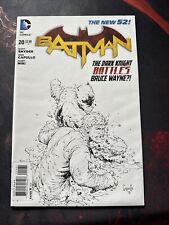 Batman (DC 2011 New 52) #20 (2013) Capullo B&W Sketch 1:100 Variant Low Print picture