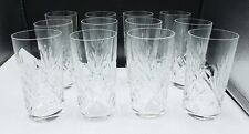 FRENCH St Louis Chantilly Highball Glasses Cut Crystal Set of 12, ca 1930 picture