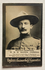 1901 Ogdens Guinea Gold Cigarette Card Major General Baden Powell Boy Scouts 104 picture