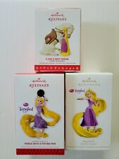 Lot of 3 Hallmark Keepsake Ornaments - Disney's Tangled Rapunzel picture