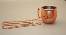 Bombay Sapphire Mini Moscow Mule Copper Color Mug With Chain  1  1/2 oz. picture