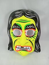 Vintage Ben Cooper Collegeville WITCH HAG Halloween Mask Made in the USA  picture