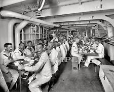 1900 USS MASSACHUSETTES CREW AT MESS 8.5X11 Photo picture
