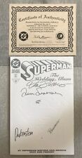 Superman The Wedding Album White Signed 4x DC Comics with COA 1082/7500 picture