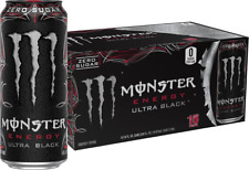 Monster Energy Ultra Black, Sugar Free Energy Drink, 16 Ounce (Pack of 15) picture