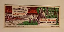 1949 Smokey The Bear US Department of Agriculture Forest Service Ink Blotter picture