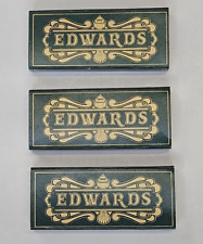 Vintage matchbook EDWARDS Restaurant Rochester NY Lot of 2 Unstruck picture