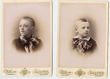 2 Cabinet Photos-Older Boys (Brothers?)Chicago, Illinois, Wilson Studio picture
