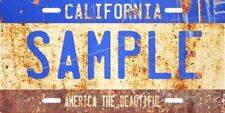 Custom Personalized Weathered Vanity Metal License Plate - Your Name Your State picture