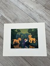 Walt Disney print wall art frameable Lion king Simba Zazu Nala 11 x 14 picture