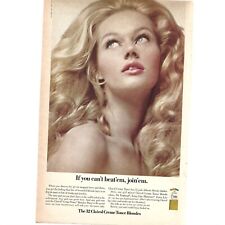 Clairol Cream Toner Blonde Hair Dye Advertisement 1960s Vintage Print Ad 9 inch picture