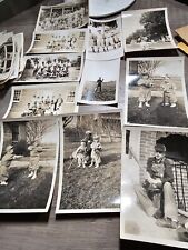 25 Vintage B&W Snapshot Photographs Men Kids Baseball Realted Great Lot  picture
