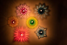 3D Reflection Set of 12 Diya Combo Special Reusable Colourful For Diwali Puja. picture