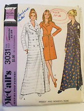 Vintage McCall's 1970's Pattern #3031 Robe UNCUT Size Med 34-38 picture