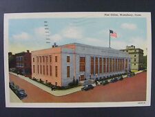 Waterbury Connecticut CT Post Office Vintage Curt Teich Linen Postcard 1950 picture